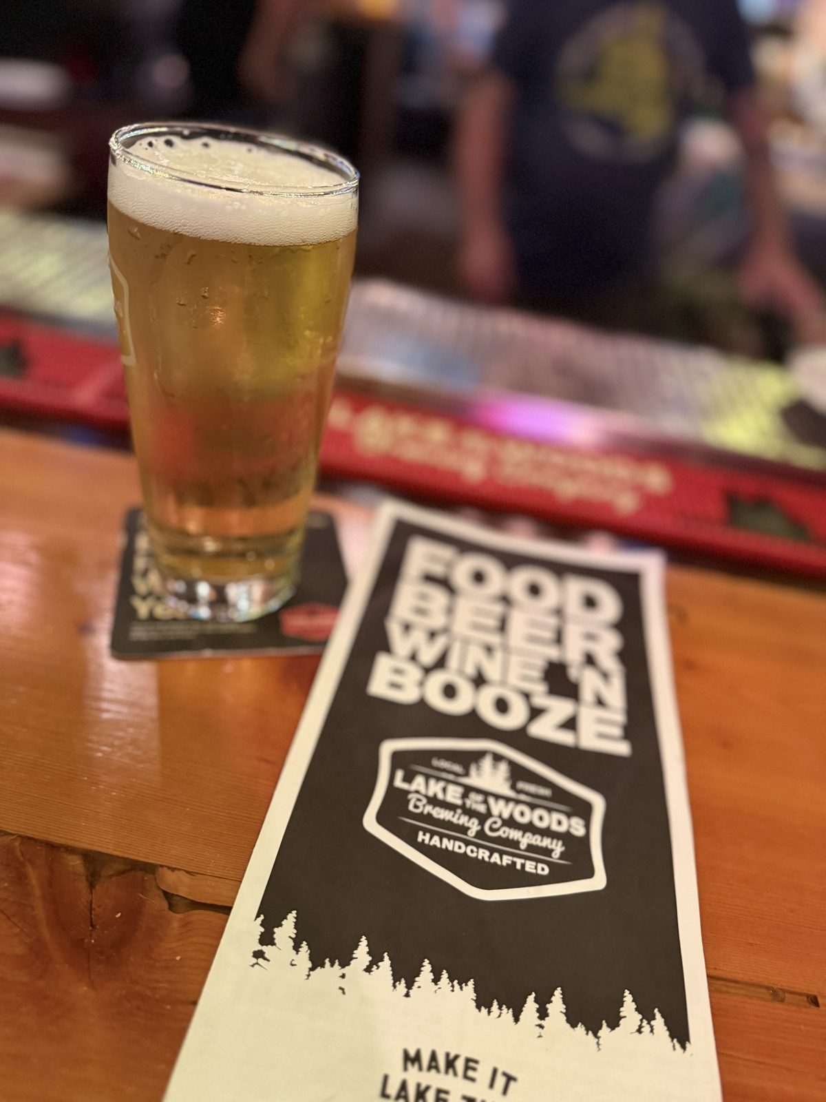 A cold one from Lake of the Woods Brewing