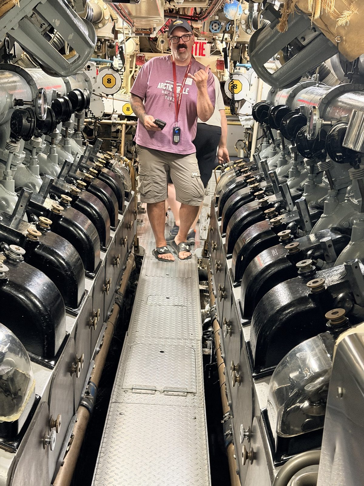 The Onondaga's engine room