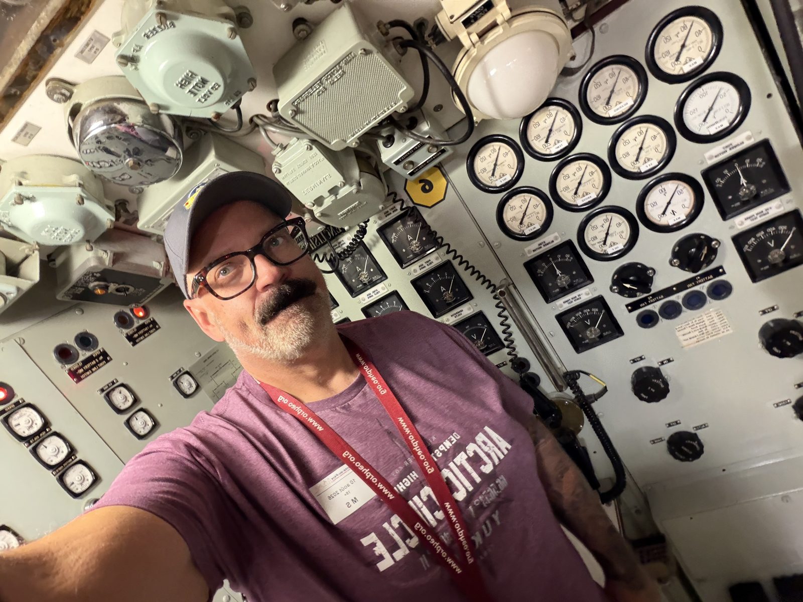 Control panels aboard the Onondaga