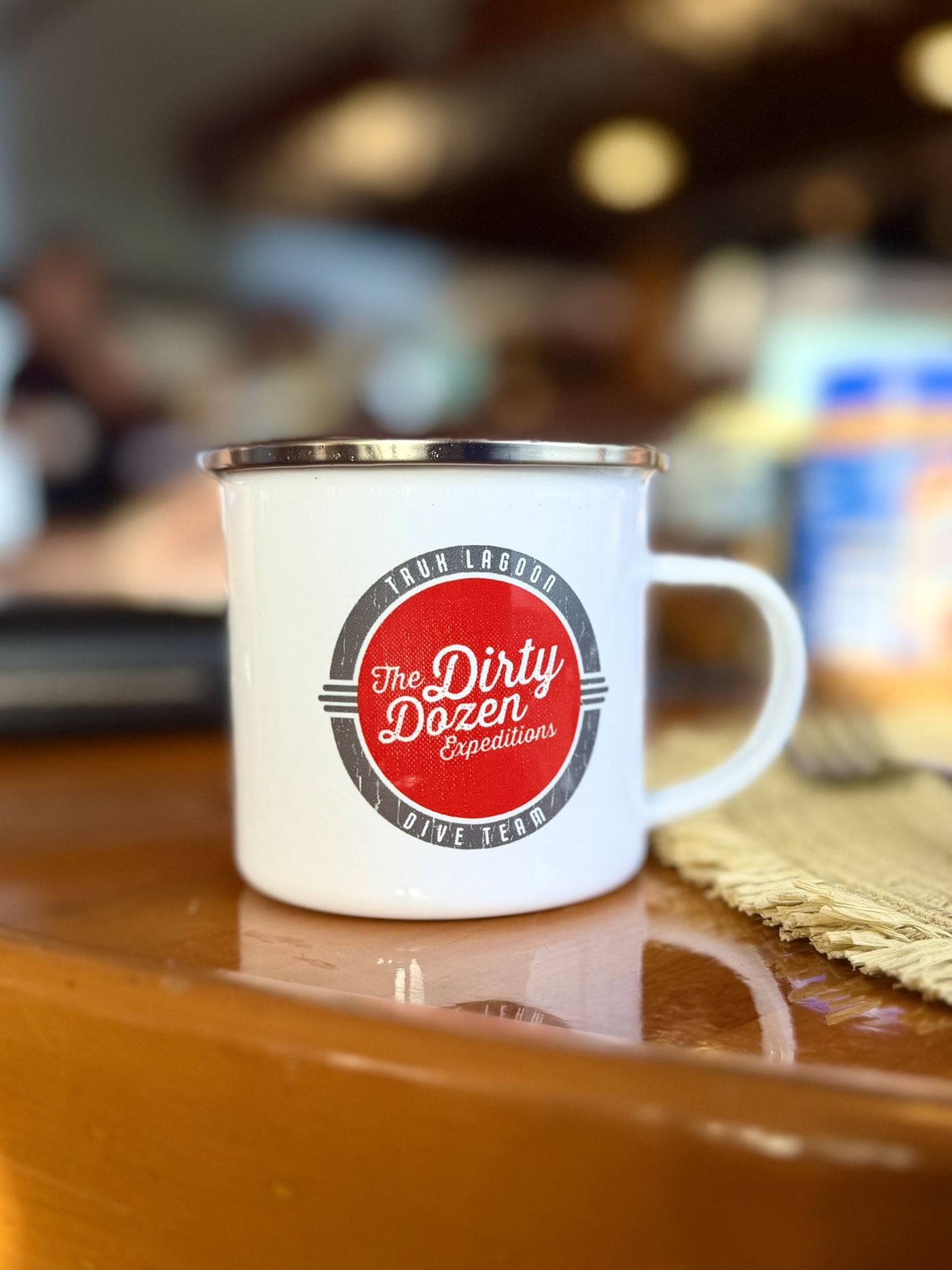 Dirty Dozen enamel mug