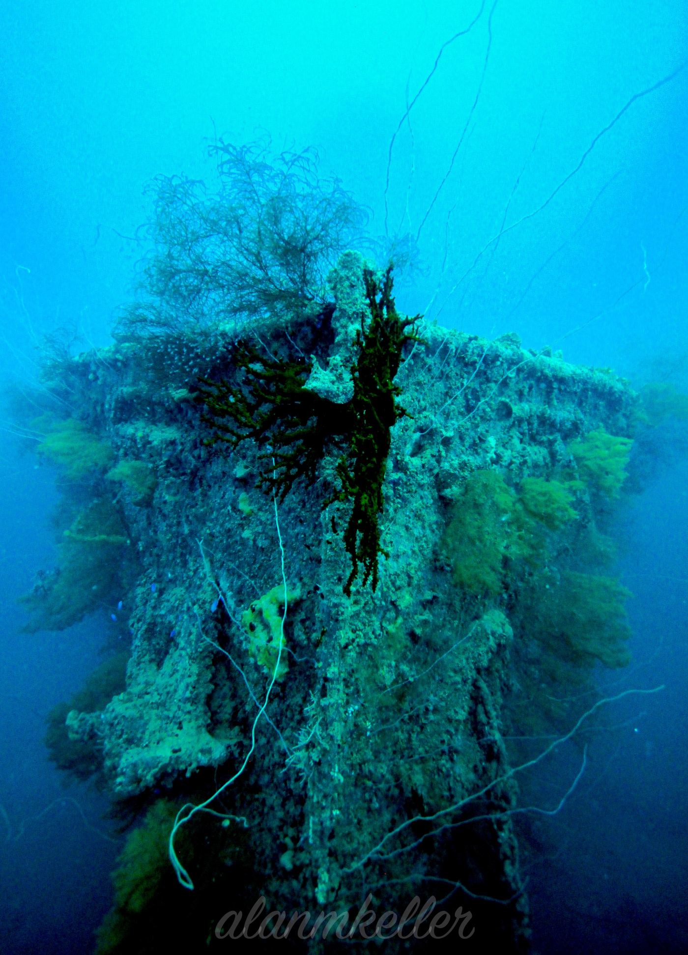 The bow of the San Francisco Maru