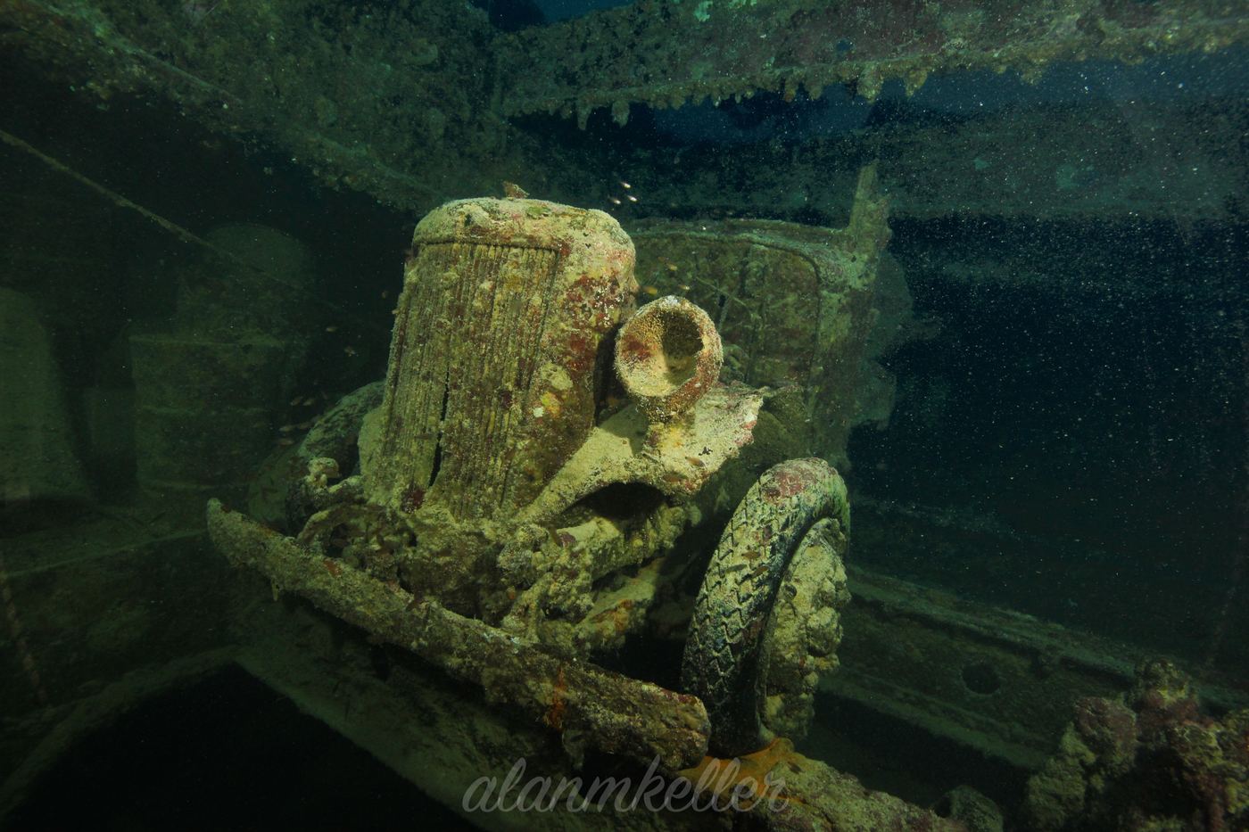 A truck in the hold